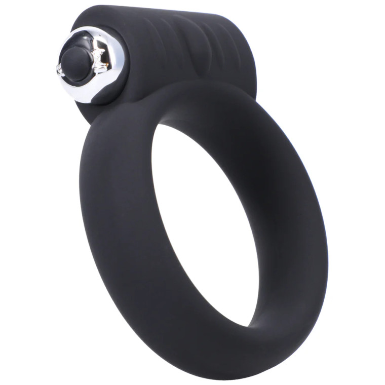 Tantus Vibrating 2 Inch Cock Ring, Onyx