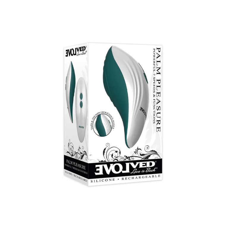Evolved Palm Pleasure Rechargeable Thumping Multifunction Silicone Vibrator