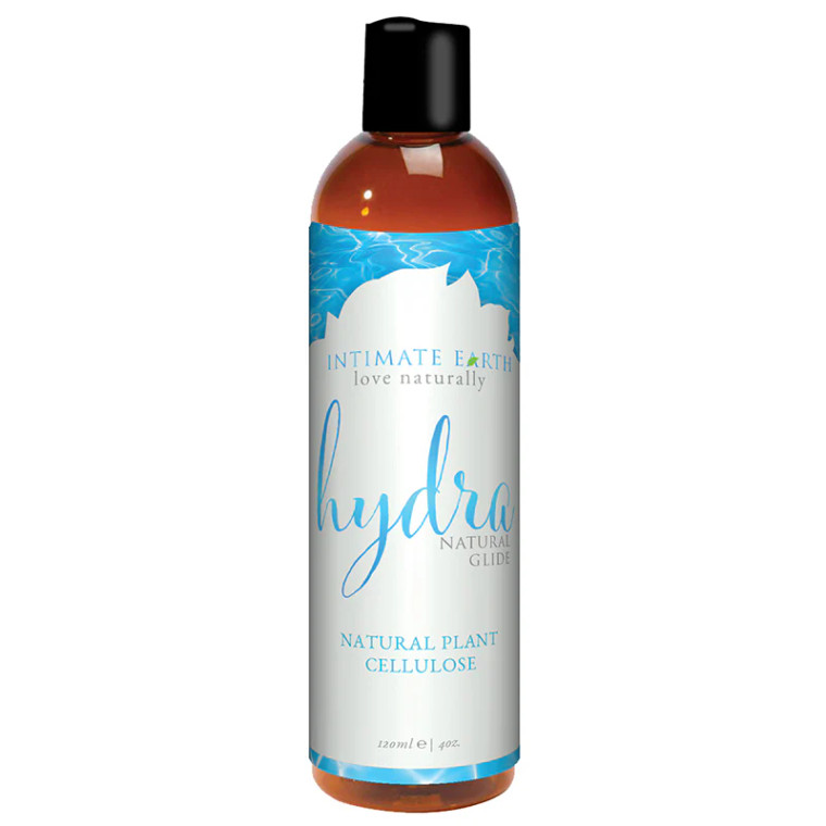 Intimate Earth Hydra Water-Based Natural Glide with Plant Cellulose, 4 oz.