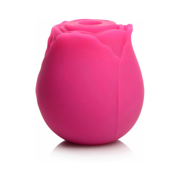 Curve Toys Gossip Cum Into Bloom Rechargeable Silicone Clitoral Stimulator Rose, Crush Magenta