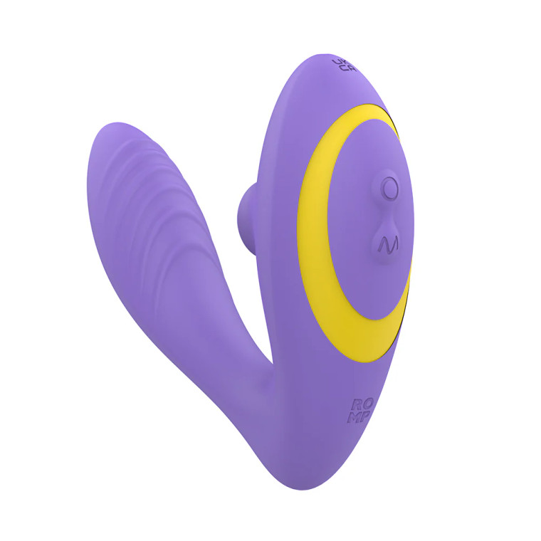 ROMP Reverb Rechargeable Silicone Clitoral and G-Spot Stimulator, Purple