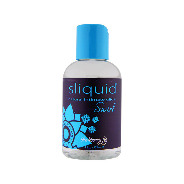 Sliquid Naturals Swirl Blackberry Fig Flavored Lubricant, 4.2 oz.