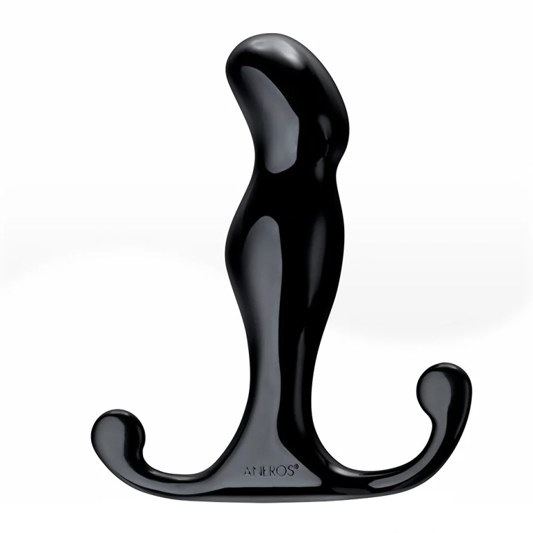 Aneros Progasm Jr. Manual Prostate Stimulator, 3.9 Inch  Insertable, 0.92 Inch Max Width, Black