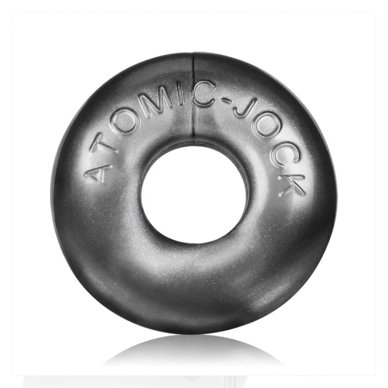 OxBalls Ringer, 3-Pack Of DO-NUT-1, Small, Steel Gray