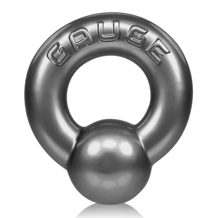OxBalls Gauge Cock Ring, Steel Gray