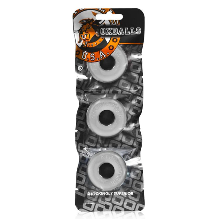 Oxballs Ringer 3-Pack Of Do-Nut-1, Small, Clear