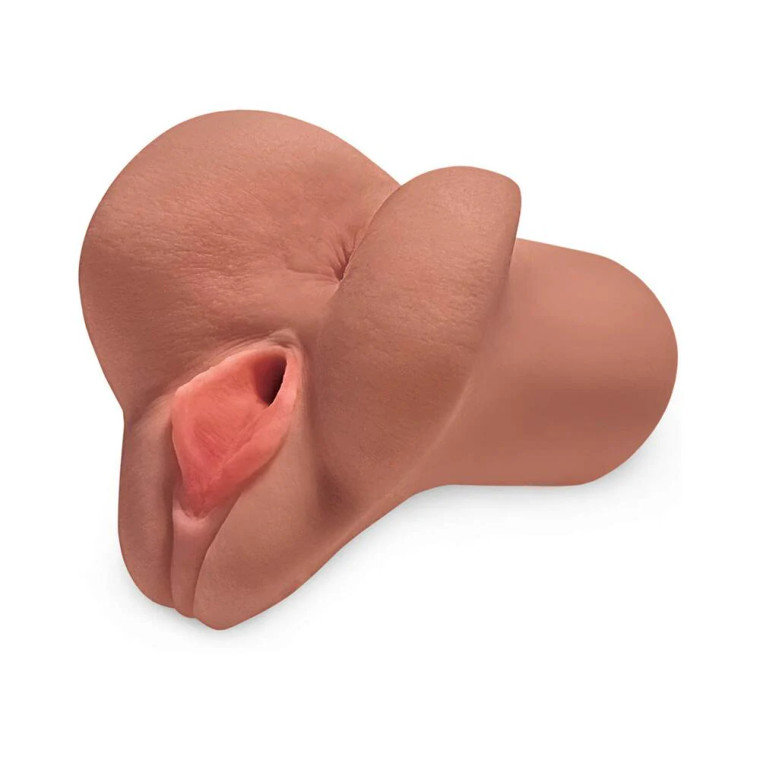 PDX Plus Pick Your Pleasure Dual Entry Stroker, Tan PDX Plus Pick Your Pleasure Dual Entry Stroker, Tan