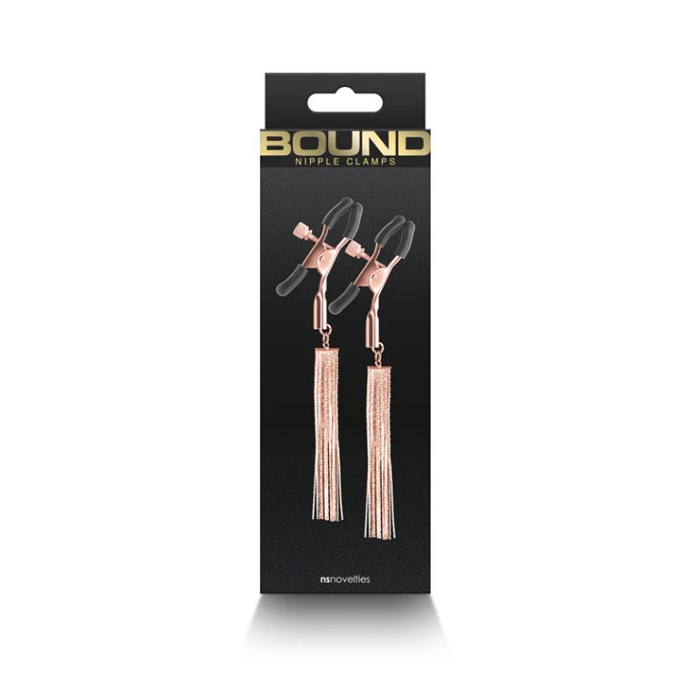Bound Nipple Clamps D2, Rose Gold