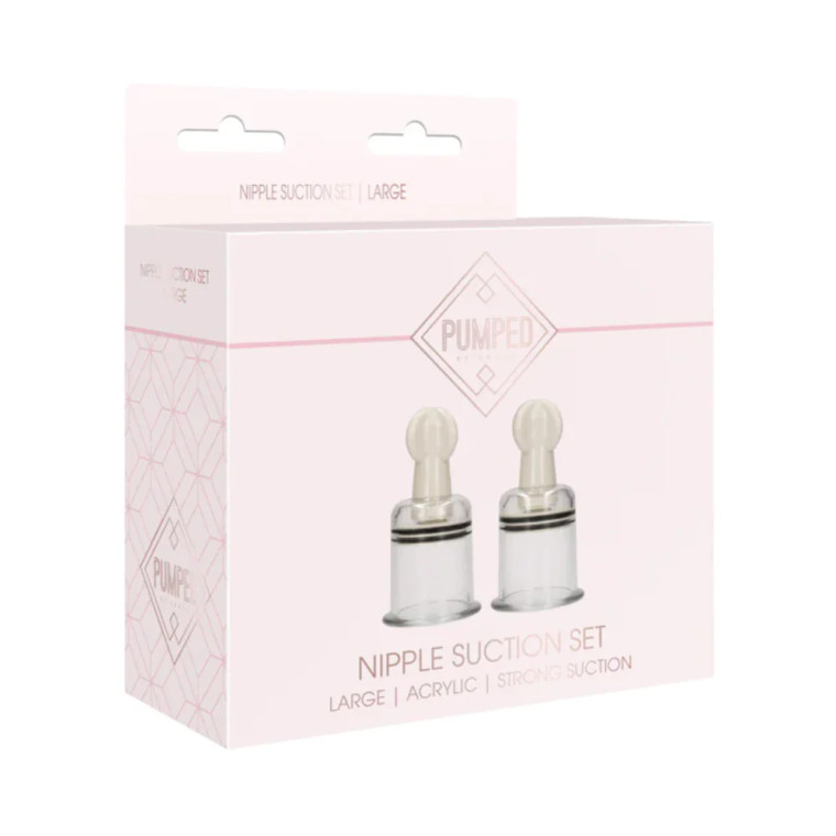 Pumped Nipple Suction Set, Large, Rose