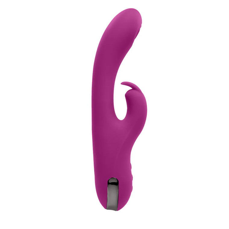 Playboy Thumper Rechargeable Tapping Silicone Dual Stimulation Vibrator, Wild Star