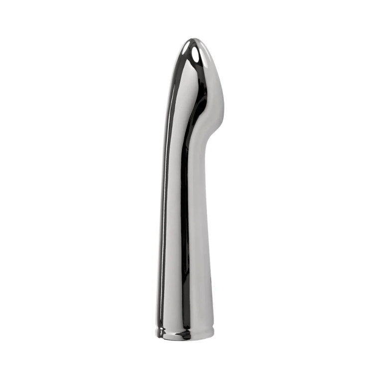 Playboy Swoon Rechargeable Vibrator, Aluminum Platinum