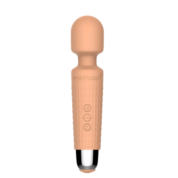 Shibari Mini Halo Wireless Wand 20X, Peach Fuzz