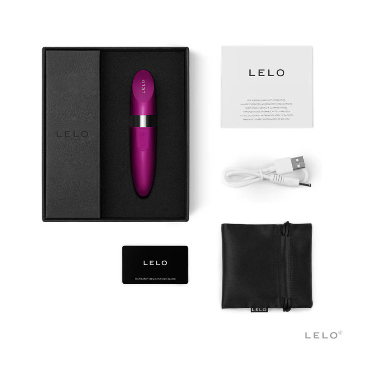 LELO MIA 2 Rechargeable Lipstick Vibrator, Deep Rose