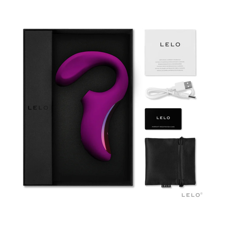 LELO ENIGMA Suction Dual Stimulator, Deep Rose