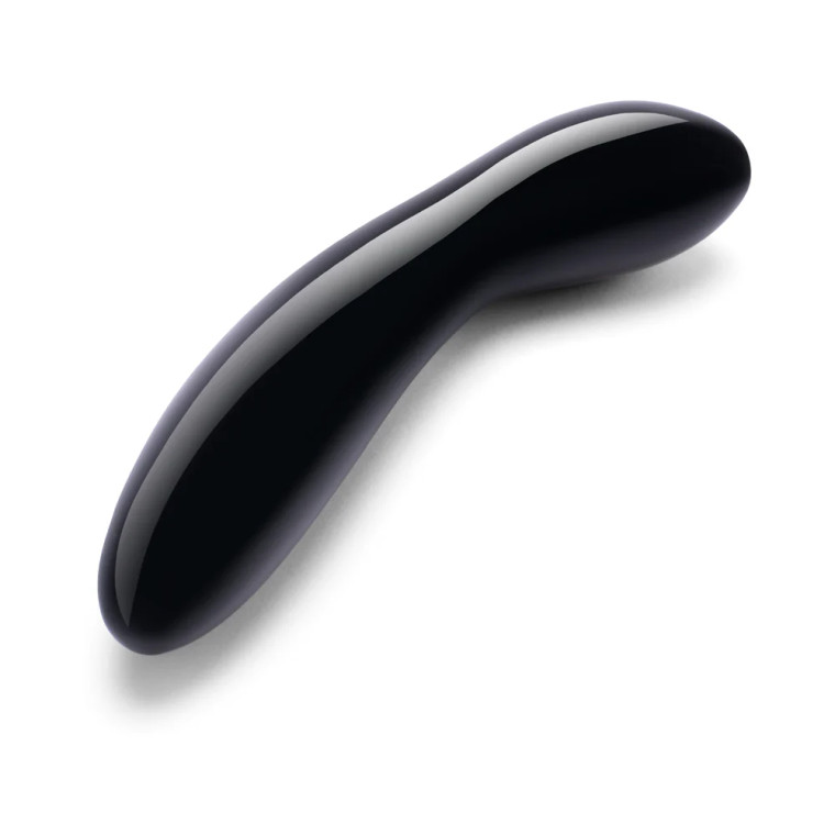 Le Wand Crystal G-Wand, 7.0 Inch Total Length, 1.34 inch Max Width, Black Obsidian
