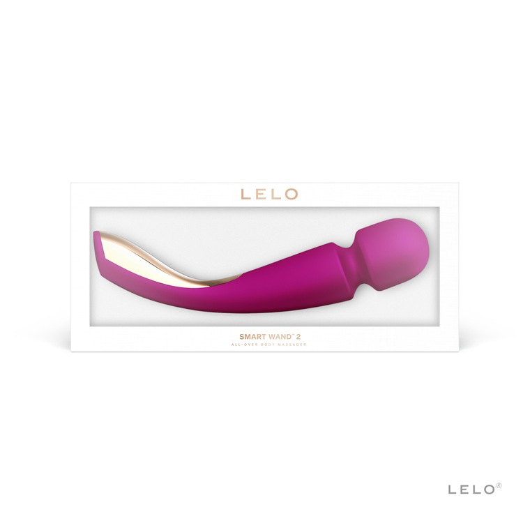 LELO SMART WAND 2 Medium Rechargeable Wand Vibrator, Deep Rose