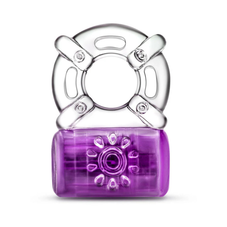 Play with Me Pleaser Rechargeable Vibrating Cock Ring, Purple