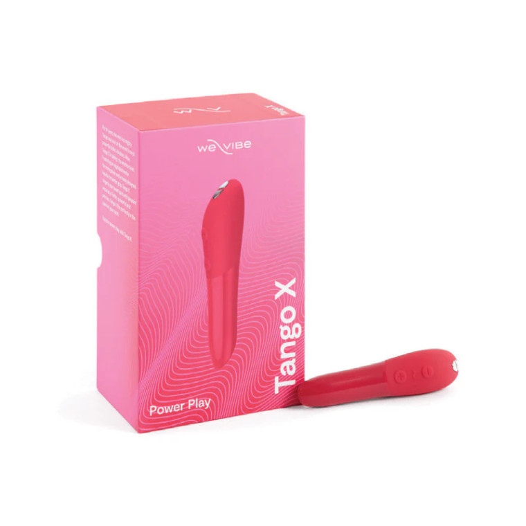 We-Vibe Tango X Rechargeable Silicone Intense Bullet Vibrator, Cherry Red