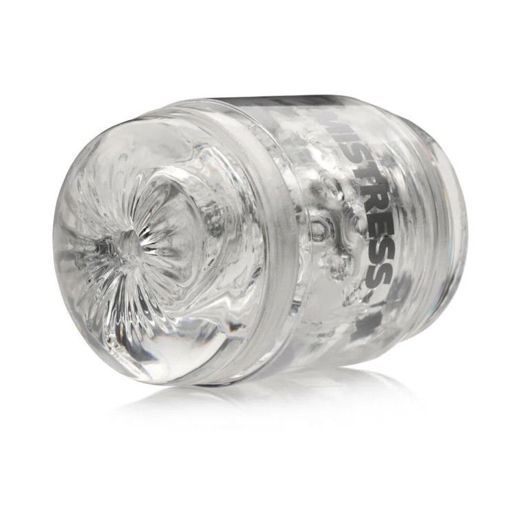 Mistress Double Shot Pussy and Ass Mini Masturbator, Clear Mistress Double Shot Pussy and Ass Mini Masturbator, Clear