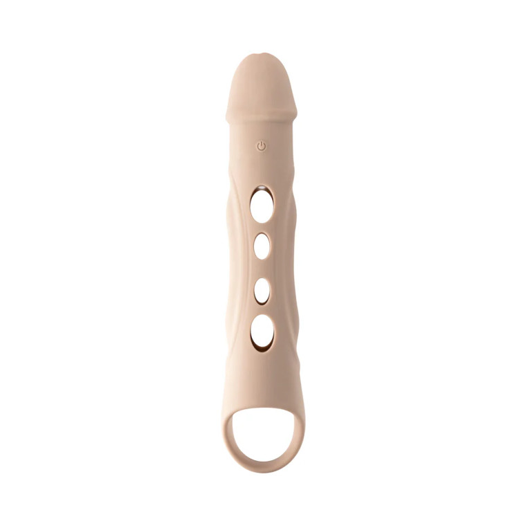 Zero Tolerance Big Boy Silicone Rechargeable Extension with Remote, 5.5 Inch Insertable, 1.75 Inch Max Width, Light Skin