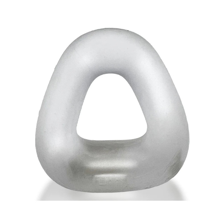 Hunkyjunk Zoid Trapezoid Lifter Cock Ring, Clear Ice