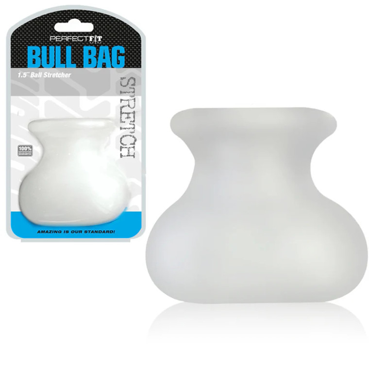 Perfect Fit Bull Bag XL 1.5 Inch Ball Stretcher, Clear