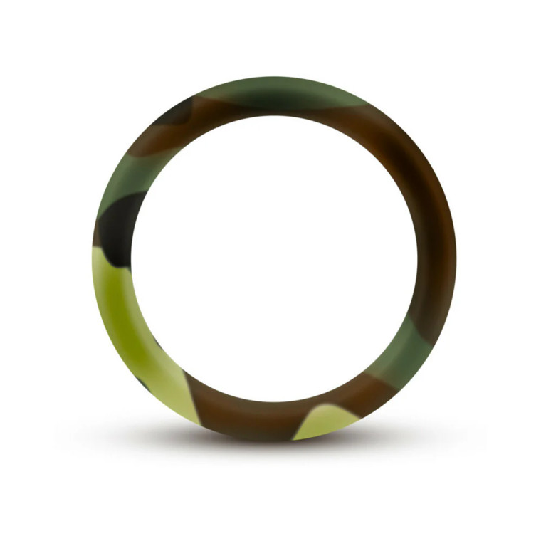 Performance Silicone Camo Cock Ring, Green Camouflage