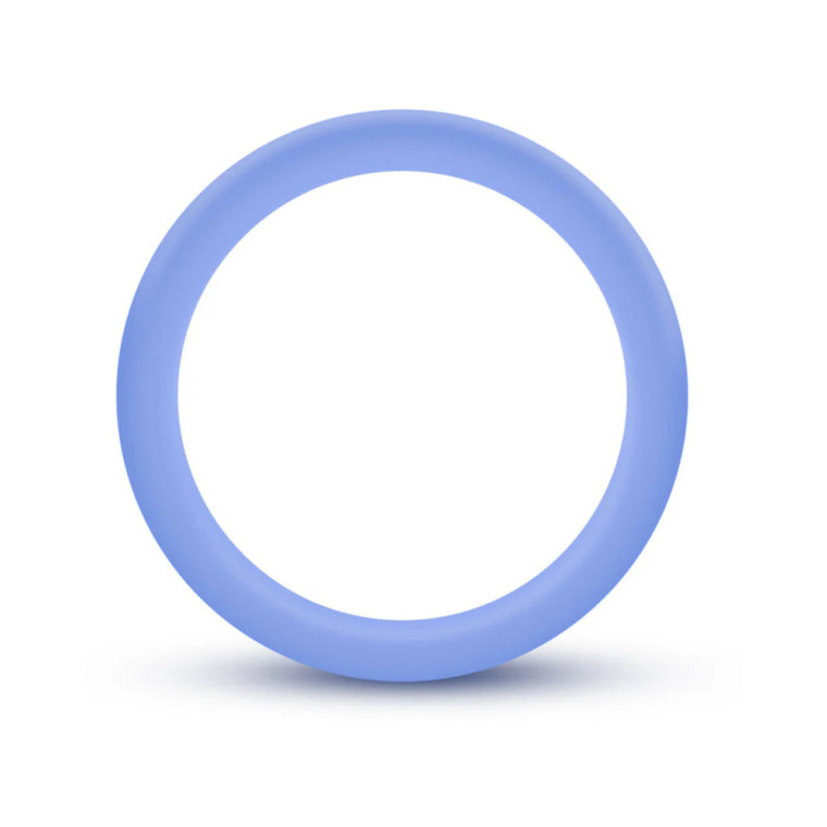 Performance Silicone Glo Cock Ring, Blue Glow in the Dark