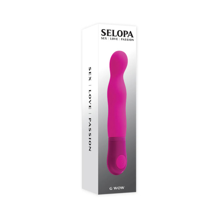 Selopa G Wow Silicone G-Spot Vibrator, Pink