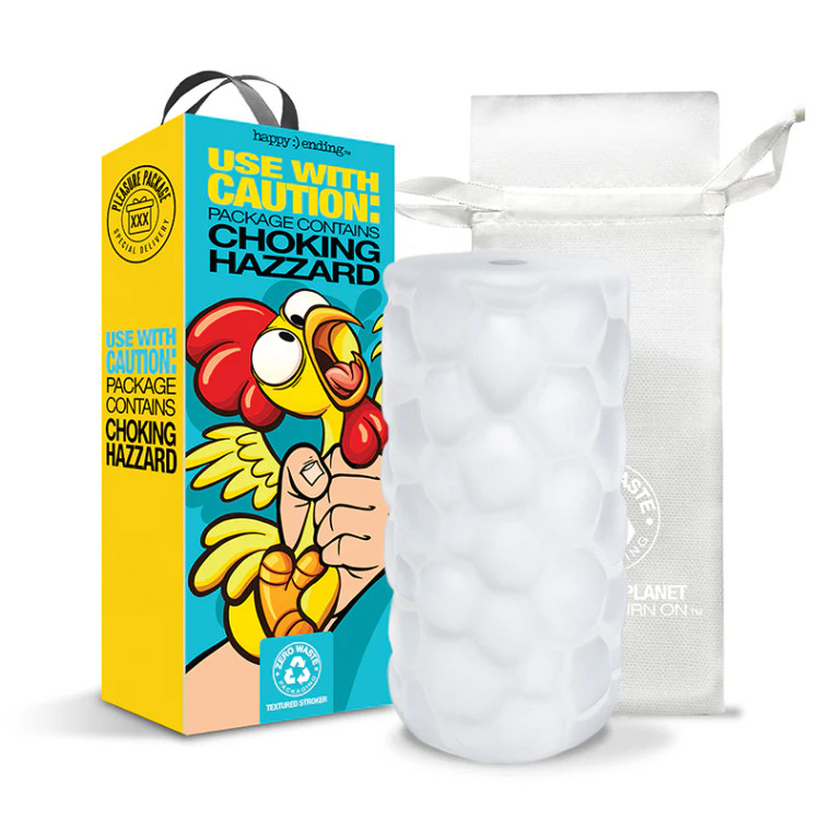Happy Ending Pleasure Package Use With Caution Tight Textured Stroker