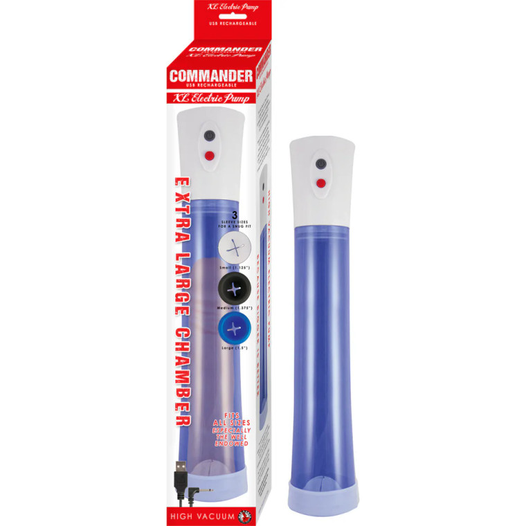 Commander Extra Large Electric Pump, Blue