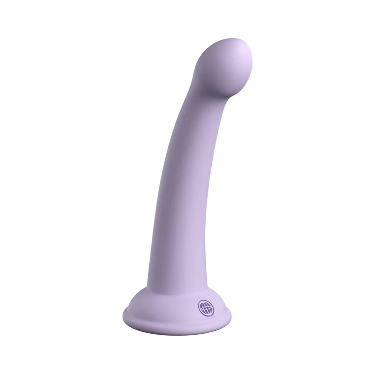 Dillio Platinum Collection Secret Explorer 6 Inch Silicone Dildo, 6.0 Inch Insertable, 1.4 Inch Max Width, Purple