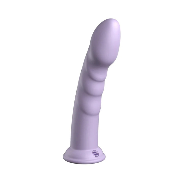 Dillio Platinum Collection Super Eight 8 Inch Silicone Dildo, 7.5 Inch Insertable, 1.5 Inch Max Width, Purple