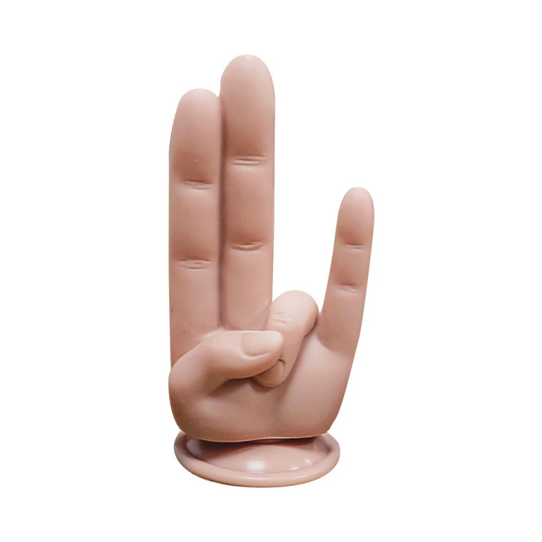 Finger Fest The Shocker, 4.3 Inch Insertable, 2.0 Inch Max Width, Beige