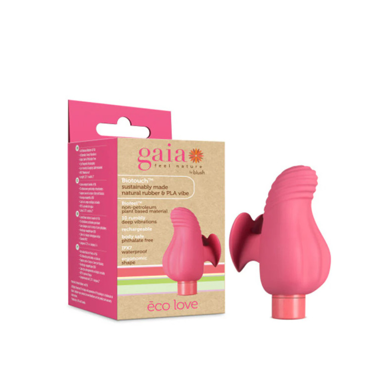 Blush Gaia Eco Love Bullet Vibrator and Sleeve, Coral