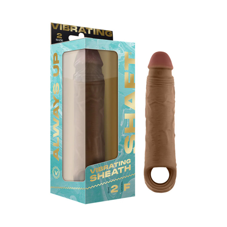 Shaft Vibrating Sheath, Model F, Size 2, 6.9 Inch Insertable, Oak