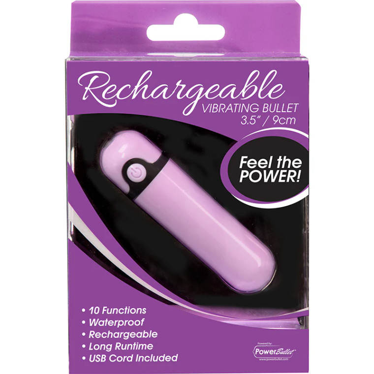 PowerBullet Rechargeable Vibrating Bullet, Purple