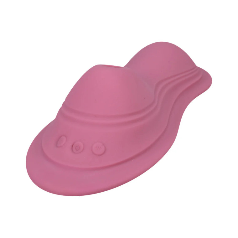 Doc Johnson iRide Pleasure Seat Suck Massager with Wireless Remote, Dusty Pink