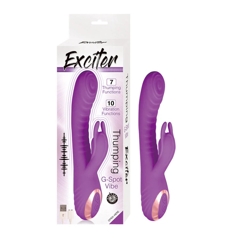 Nasstoys Exciter Thumping G-Spot Vibe, Purple