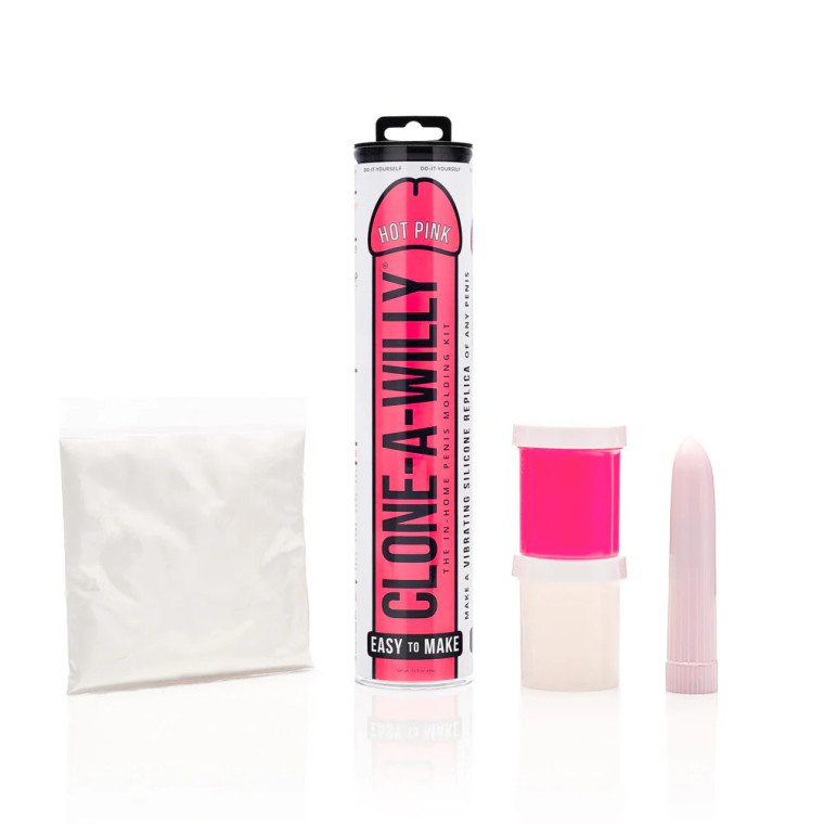 Clone-A-Willy Vibrating Penis Moldling Kit, Hot Pink