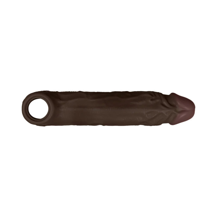 Shaft Model F: Penis Sheath Size 1, 6.5 Inch Insertable, Mahogany