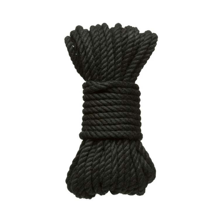 Merci Bind & Tie 6 mm Hemp Bondage Rope, 30 ft., Black