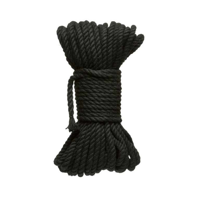Merci Bind & Tie 6 mm Hemp Bondage Rope, 50 ft., Black