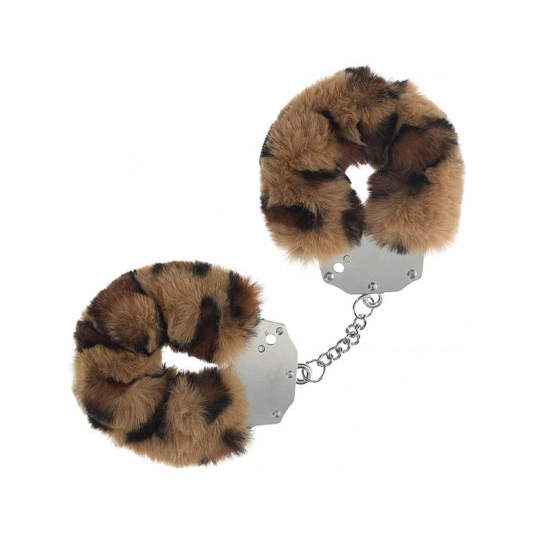 Ouch! Heavy-Duty Fluffy Handcuffs, Leopard