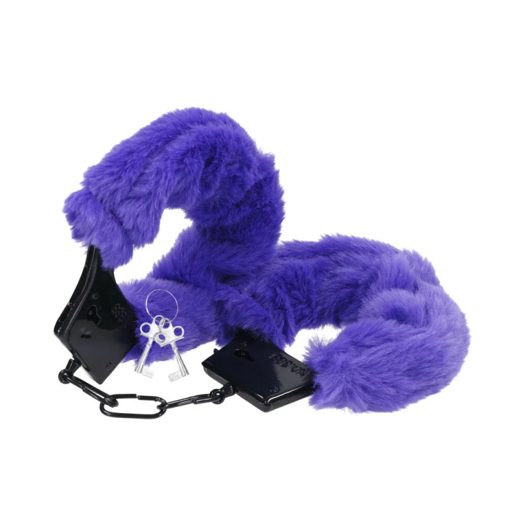 Merci Fluff Cuffs, Violet