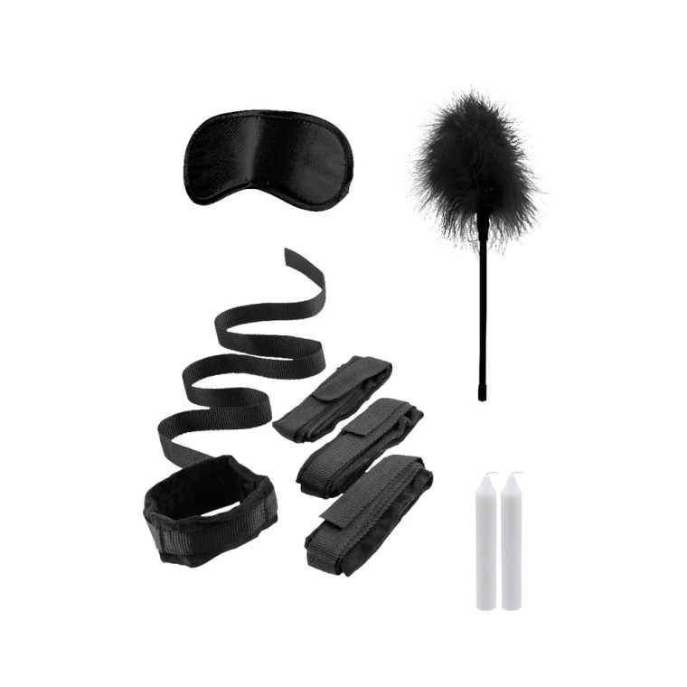 Ouch! Black & White Bed Bindings Restraint Kit