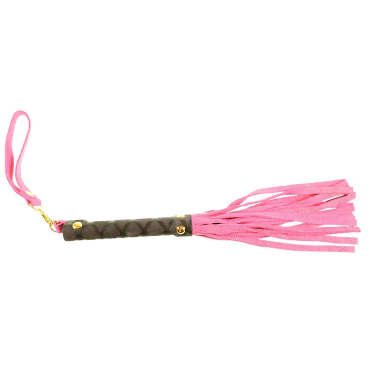 Ple'sur Mini Leather Flogger, Pink