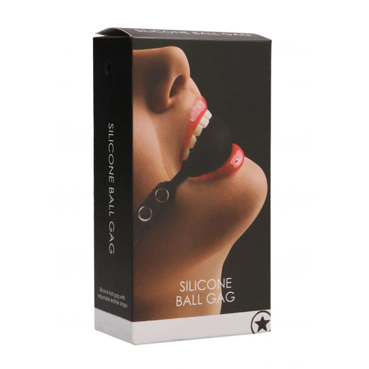 Ouch! Adjustable Silicone Ball Gag, Black