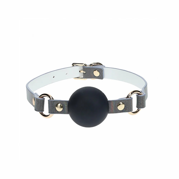 Ouch! International Paris Collection Silicone Ball Gag, Black