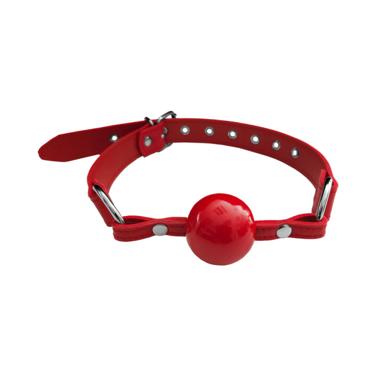 Rouge Fetish Play Vegan Ball Gag, Red